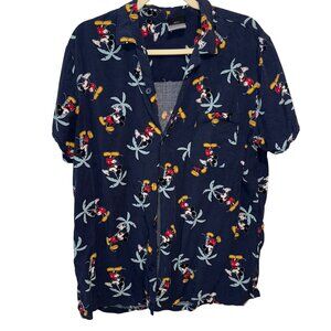 Disney Men's Navy Casual Mickey Mouse Shirt